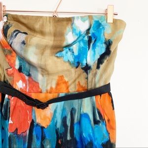 Moulinette Soeurs Splashed Palette Strapless Dress